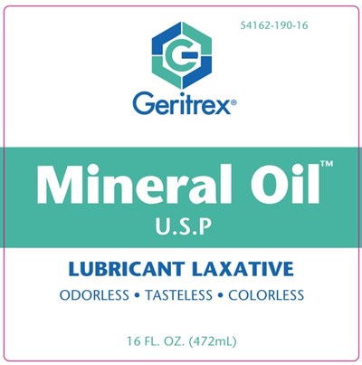Image Description (Moxh16   Mineral Oil U.s.p. Front Label 1)